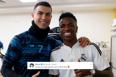 Cristiano Ronaldo y Vinicius Jr.