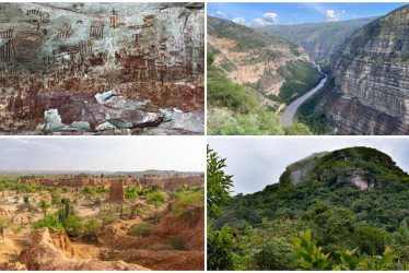 Las dunas de Taroa en La Guajira, la Serranía de La Lindosa en el Guaviare, La Tatacoa en el Huila, el cerro La Tusa en Antioquia y el Cañón del Chicamocha en Santander, cinco destinos turísticos geológicos recomendados en Colombia.