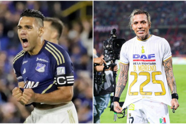 Los referentes ofensivos de Millonarios y Once Caldas son los dos colombianos con más goles en la historia: Radamel Falcao García tiene 350 y Dayro Moreno suma 347.