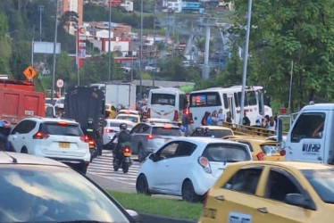 El accidente. Foto de un lector.