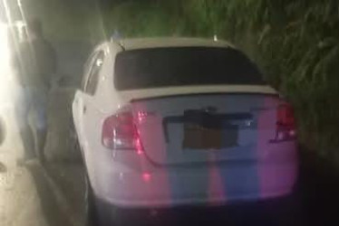 El carro fue interceptado con ayuda de la comunidad.