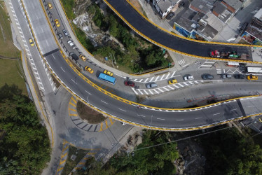 Así se ven actualmente las obras del intercambiador vial de Los Cedros.