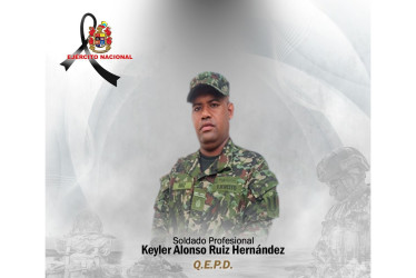 El soldado Keyler Ruiz fue asesinado en Arauca.