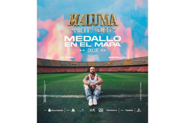 El estadio Atanasio Girardot se llenará el próximo 26 de abril con el concierto 'Medallo en el mapa' del artista paisa Maluma.