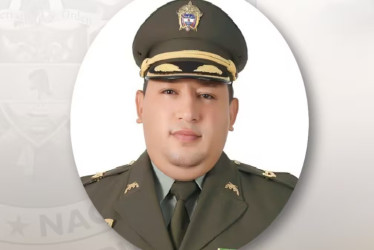 Edison Andrés González Huertas, teniente coronel de la Policía asesinado en El Tarra (Norte de Santander).