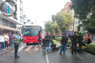 Siniestro de la Avenida Santander, con dos afectados.