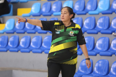 Bibiana Martínez, entrenadora de arqueros en la Selección Caldas de Fútbol Sala.