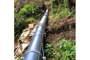 Según informó Empocaldas, el daño se localizó en la red del acueducto en la vereda El Oro, jurisdicción de Riosucio, Caldas.