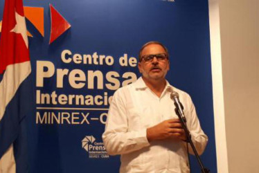 El director general de América Latina y el Caribe de la Cancillería cubana, Eugenio Martínez.