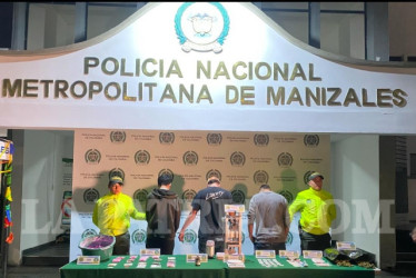 La Policía capturó a tres hombres por este caso. Dos son de Manizales y otro es del Huila.