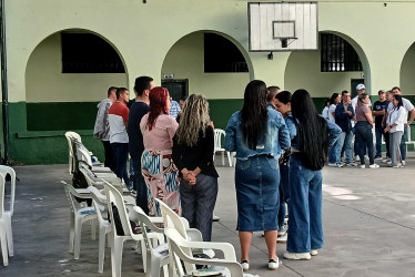 Docentes reciben una capacitación en el colegio Nacional José Eusebio Caro, en Ocaña (Norte de Santander).