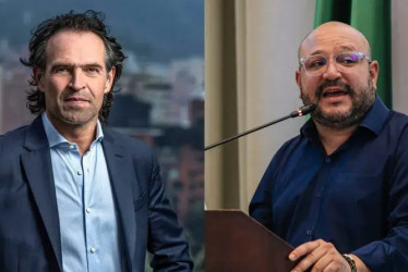 Federico Gutiérrez, alcalde de Medellín, y Andrés Gury, concejal de Medellín por el Centro Democrático.