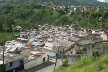 Panorámica del barrio La Frontera en Chinchiná.