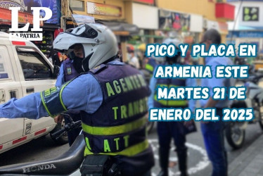 Entérese de los números de las placas que tienen restricción en Armenia (Quindío).