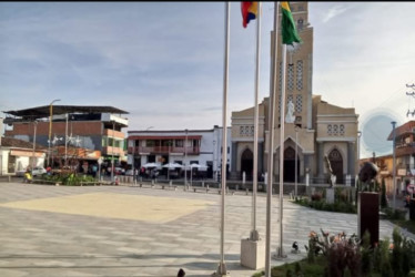 Parque del municipio de Risaralda remodelado.