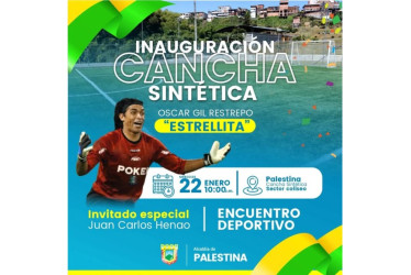 La cabecera de Palestina (Caldas) estrenará cancha sintética