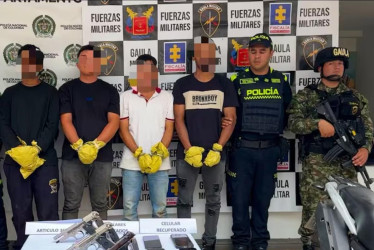 Cuatro integrantes del Clan del Golfo fueron capturados en Antioquia. 