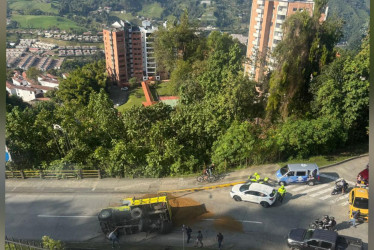 El accidente de este viernes.