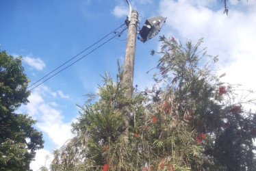 Foto | Cortesía | LA PATRIA Este es el poste que preocupa a los habitantes de Estambul.