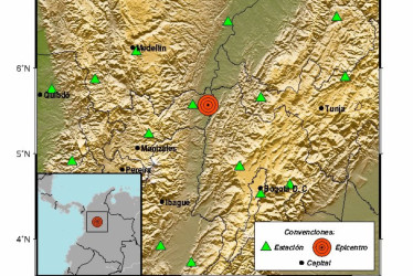 El sismo tuvo epicentro en los límites entre La Dorada (Caldas) y Puerto Salgar (Cundinamarca).