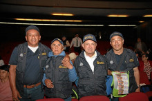 José Fernando Ríos, Irene Hernández, Carlos Giraldo y Mauricio Ospina.