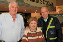 Jorge Alberto Ortiz Escobar, Jenny Romero y Julián Parra, periodista taurino de RCN.