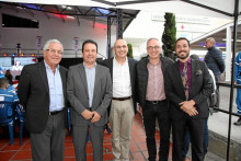 Óscar Sanint, Germán Maldonado, Jaime Eduardo Zuluaga, Juan Carlos Quintero y Daniel Hurtado.