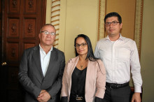 Julián González Gaviria, Kelly Vargas Giraldo y Carlos Arturo Castañeda García.