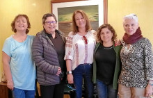 Nancy Guido, Luz Marina Estrada, Matilde Henao, Cielo Arango y Gloria Inés Echeverri.