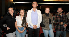 María del Mar Bedoya, Scarlett Silva, Daniel Agudelo, Alejandra Ortegón y Oscar Quintero.