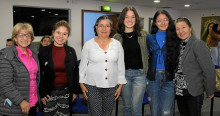 Luz Marina Giraldo, Juliana Noreña, Dora Corrales, Gabriela Castillo, Camila Castillo y Olinda Arroz.