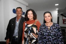 Medardo Gómez, Alejandra Gómez y Liliana Carvajal.