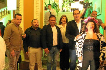 Andrés Felipe Castaño; Freddy Arenas Monsalve, diputado; Carlos Hernán Serna Trejos, diputado; Gloria Lucía Echeverry; Andrés Fernando Chaparro, diputado y presidente de la Asamblea Departamental; y Juanita Espeleta, secretaria de Integración y Desarrollo Social de Caldas.