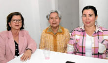 Ubelny Cardona Giraldo, Graciela Jiménez Arango y María Luisa Arango Hurtado.