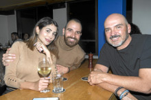 Erika Gartsos, Santiago Gómez y Alejandro Trujillo.