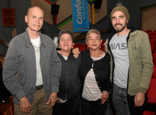 Silvio Hurtado, Socorro Alzate, Olga Alzate y Julián Andrés Hurtado.