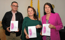 Ángel María Ocampo, Noira Isabel Arias y Ana Clara Gallo.