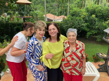 Ligia Ossa ,Celina Vélez , Amparo Perdomo y Mariela Patiño.