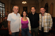 Carlos Armando Gallo, Tatiana María Henao, Juan Sebastián Corrales y Rubén Darío Betancur.