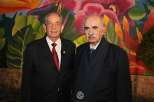 47 años en el Club Rotario: Antonio Raad Aljure y Jaime Escobar Herrera.