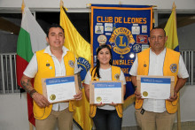 Nuevos socios: César Augusto Cañón, Alejandra González y Manuel Guillermo Torres.