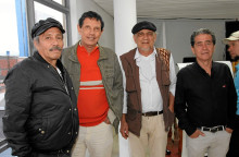 Fernando Toro, Humberto Salazar, Gildardo Pérez y Álvaro Salazar.