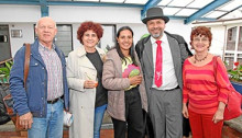 César Valencia, Olga Lucía López, Luisa Fernanda Pinzón, Ferney Ramírez y Alba Nelfy Bernal.