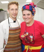 Los Chef: Rosa Elena Macías y Juan Camilo Barreto.