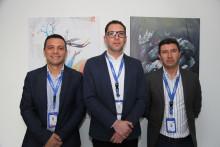 Oswaldo Arroyave, Cristian Salazar y Luis Felipe Ramírez.