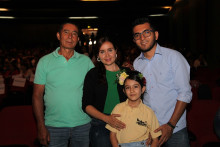 Gabriel Duque, Lizeth Duque, Sofith Rivera y Andrés Rivera.