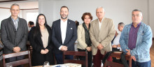 Jorge Iván Chica; Natalia Díaz, secretaria de Hacienda; Andrés Mauricio Gaitán, secretario Jurídico; Marcela Cerón Rubio; Jaime Ríos Ossa, y Miguel Ángel Llano.